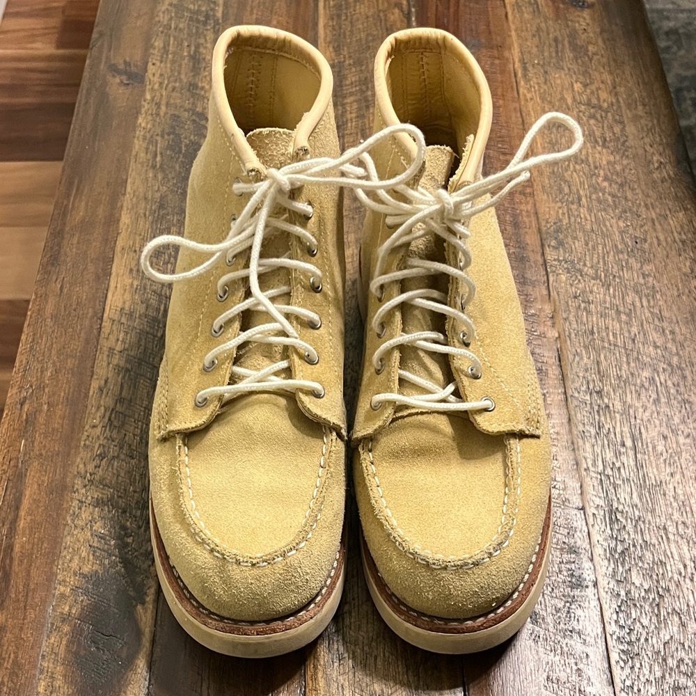 Red Wing Shoes Moc Toe Boot Butter Abilene Women's Suede Shoes size 8